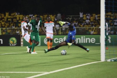 Nigerian striker Elvis Chikatara Chisom scored a hat trick against Niger at Kigali Regional Stadium.