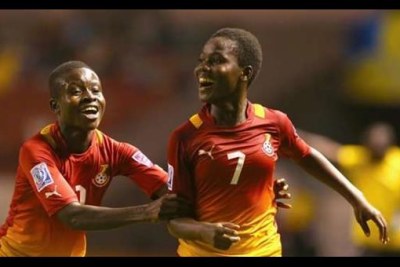 Ghana's u-17 women players