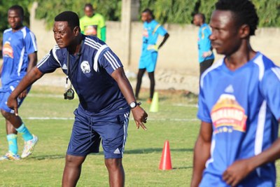 Taifa Stars head coach Charles Boniface Mkwasa in action.