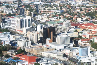 View of the Namibia capital city, Windhoek.