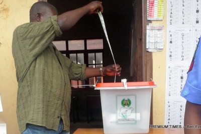 Man at the Edo Governorship Election.