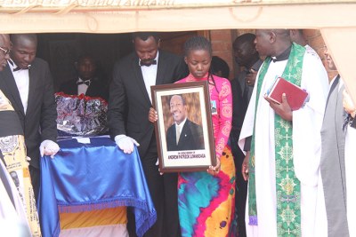 Fallen sports scribe Andrew Patrick Luwandagga funeral service.