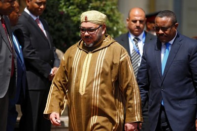 Visite en Ethiopie du roi du Maroc Mohammed VI, le 19 novembre 2016.