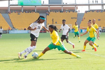 South Africa's Banyana play against Ghana.