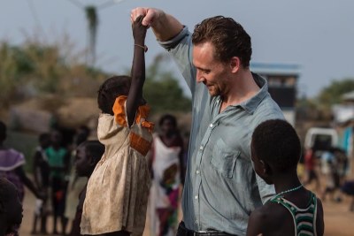 Tom Hiddleston in South Sudan.