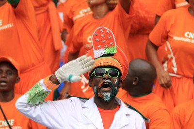 Cote d'Ivoire fans (file photo).