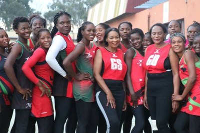 First Lady Gertrude Mutharika and The Queens after training.