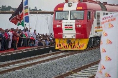 Cargo freight services of the standard gauge railway at the Port Reitz station in Mombasa (file photo).