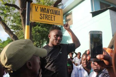 Tottenham Hotspurs Kenyan midfielder Victor Mugubi Wanyama.