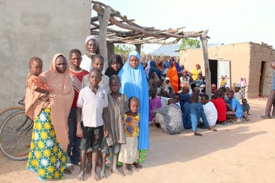 Nigerian refugees fleeing Boko Haram militants.
