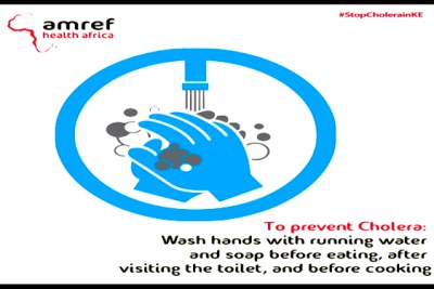AMREF has launched a national education campaign as cholera cases increase.
