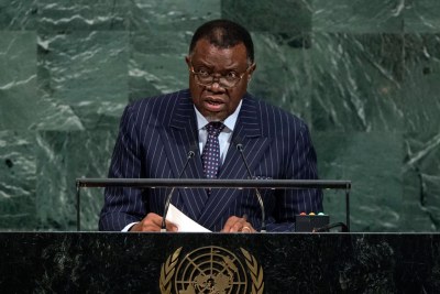 Hage Geingob, President of the Republic of Namibia, addresses the general debate of the General Assembly’s seventy-second session.