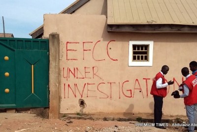 EFCC seals off six properties allegedly owned by Abdulrasheed Maina.