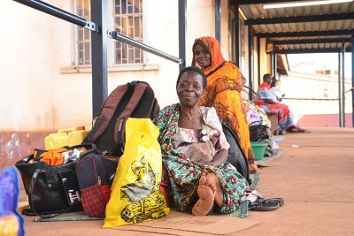 Patients stranded at Mulago hospital .