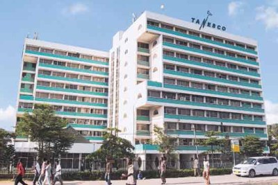 The headquarters of the state-owned electricity supply firm Tanesco in Dar es Salaam.