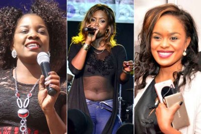 Some of the single celebrities on the list, Gospel artist Gloria Muliro, Singer Sanaipei Tande and Avril.