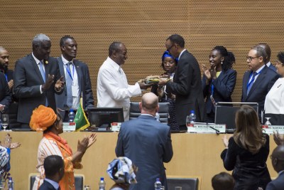 The official opening ceremony of the 30th African Union Summit in Addis Ababa on 28 January 2018.
