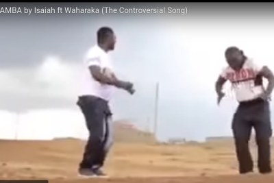 Isaiah featuring Waharaka in the controversial song video, Ikamba.