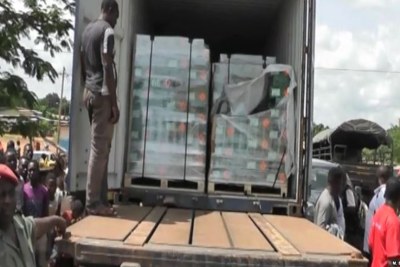 Illegal ammunition transported by military truck out of Awae, April 4, 2018.