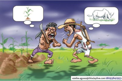 Battle between farmers and herders in Nigeria