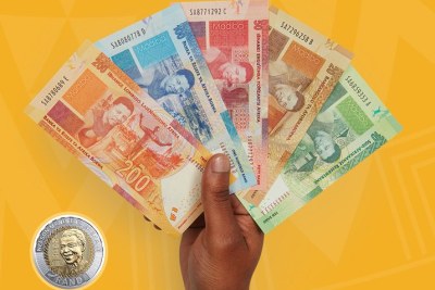 The new banknotes from the South African Reserve Bank commemorating former president Nelson Mandela.