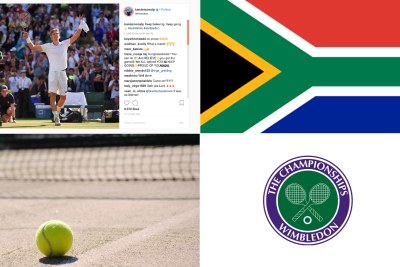South Africa's Kevin Anderson beat Roger Federer in the Wimbledon quarter-finals
