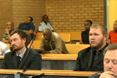 The two men being sentenced for the Coligny murders.