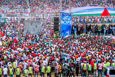 The APC political party at a rally in Port Harcourt.