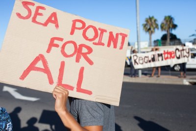 Housing protests in Sea Point, Cape Town (file photo).