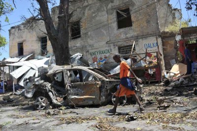 Voiture piégée à Mogadiscio.