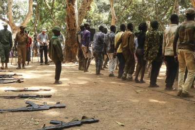 Former child soldiers are released in Yambio in South Sudan in February 2018.