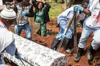 As part of the response to the outbreak of Ebola, the Red Cross has been working with the World Health Organization and the Ministry of Health of the Democratic Republic of the Congo to ensure safe burials to help stop the spread of the deadly disease.