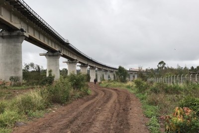 A railway line stretching from the port city of Mombasa to Naivasha (file photo).