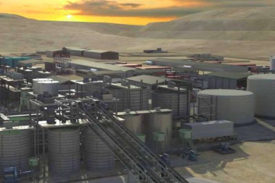 A rendering of the Colluli Potash Project located in the Danakil region of
Eritrea, East Africa. Danakali Limited is focused on the development of the world class project with a US$150 million strategic investment from the Africa Finance Corporation (AFC).