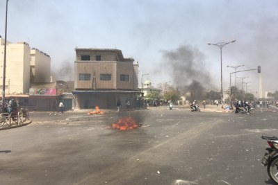 Riots in Dakar (file photo).