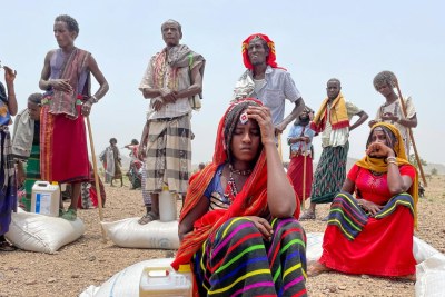 A general food distribution point in Afar, Ethiopia, August 30, 2021.