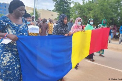 Wakit Tama, qui milite pour un retour à un régime civil, manifeste dans la capitale tchadienne. (photo d'archives)