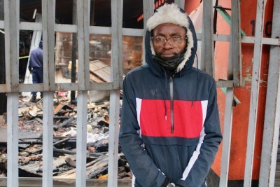 “Growing up I was taught that a man never cries, but thinking of how much l have lost brings tears to my eyes,” said Mason Dube from Bulawayo, Zimbabwe. Dube's fruit and vegetable shop was destroyed in a fire at Yeoville Market in Johannesburg.
