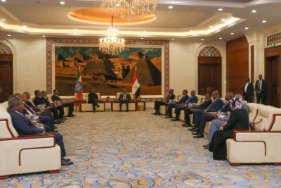 Session des entretiens conjoints entre les parties Soudanaise et Ethiopienne au Palais Républicain