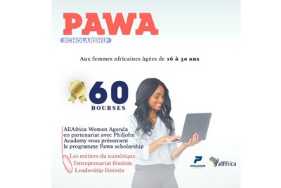 AllAfrica Women Agenda et PhilJohn Academy offrent des bourses de formations sur mesures adaptées à leur niveau à des jeunes femmes d'Afrique.