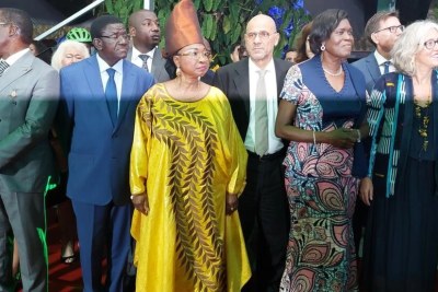 En tenue jaune, Chantal Nanaba Camara, nouvelle présidente du Conseil constitutionnel ivoirien (image d'illustration).