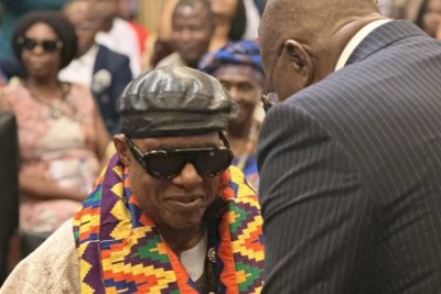 Stevie Wonder and Family Arrive in Ghana, Receives Ghanaian Citizenship