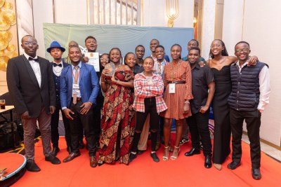 Young Journalist Award Winners at the 2024 AllAfrica Media Leaders Summit in Nairobi.